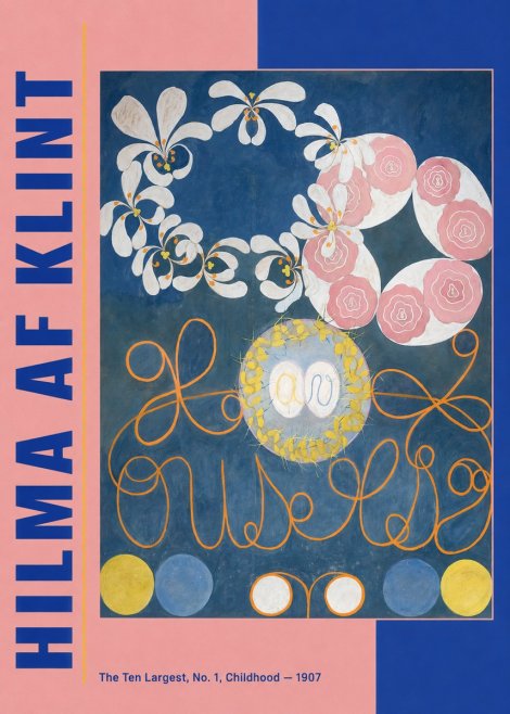 Hilma af Klint The Ten Largest, No. 1, Childhood I No3 - Juliste