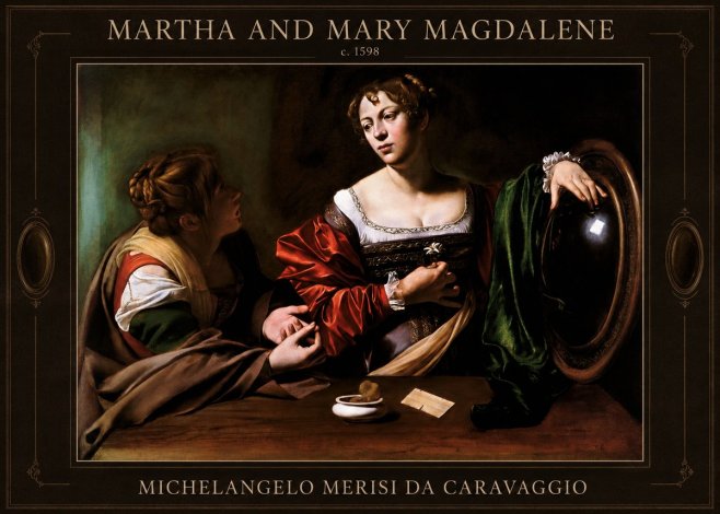 Michelangelo Merisi da Caravaggio Martha and Mary Magdalene No1 - Juliste