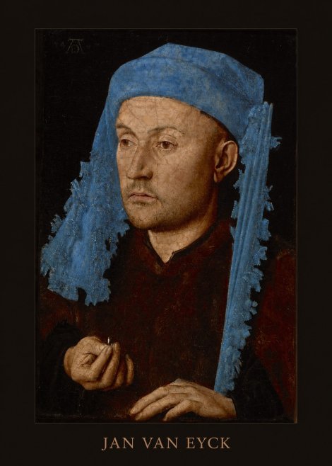 Jan van Eyck Portrait of a Man (Léal Souvenir) No4 - Juliste