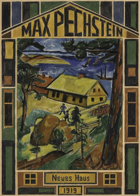 Max Pechstein Neues Haus No5 - Juliste