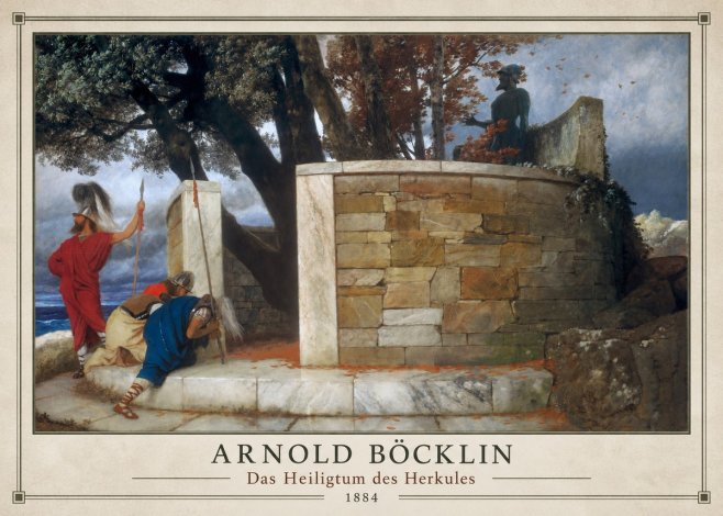 Arnold Böcklin Das Heiligtum Des Herkules II No1 - Juliste
