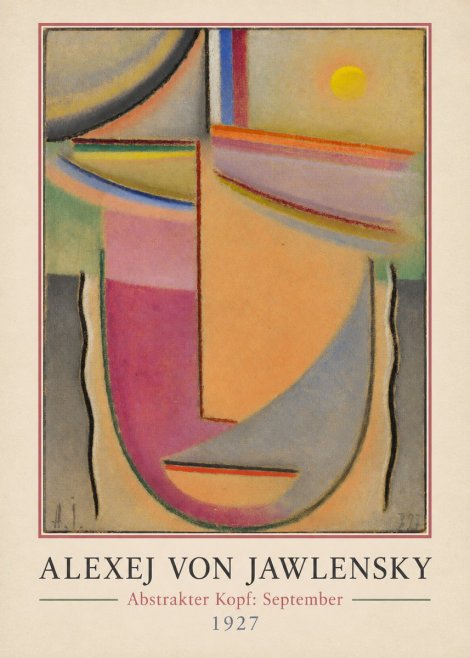 Alexej von Jawlensky Abstrakter Kopf: September No1 - Juliste
