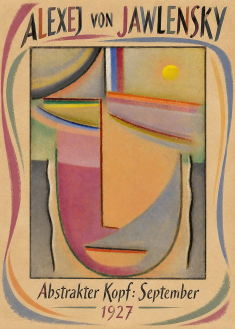 Alexej von Jawlensky Abstrakter Kopf: September No3 - Juliste