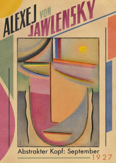 Alexej von Jawlensky Abstrakter Kopf: September No5 - Juliste