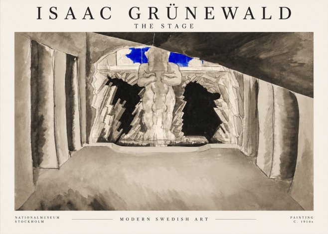 Isaac Grünewald The Stage No1 - Juliste