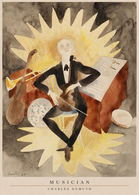 Charles Demuth Musician No6 - Juliste