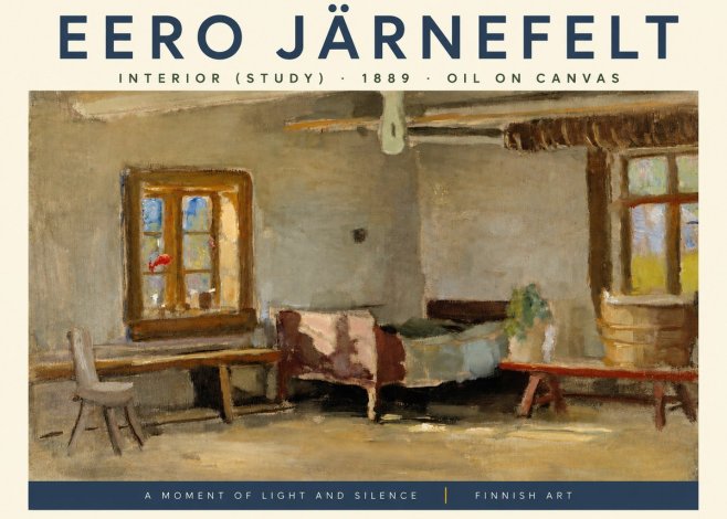 Eero Järnefelt Interior (Study) No3 - Juliste