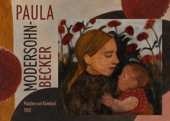 Paula Modersohn-Becker Mädchen Mit Kleinkind II No5 - Juliste