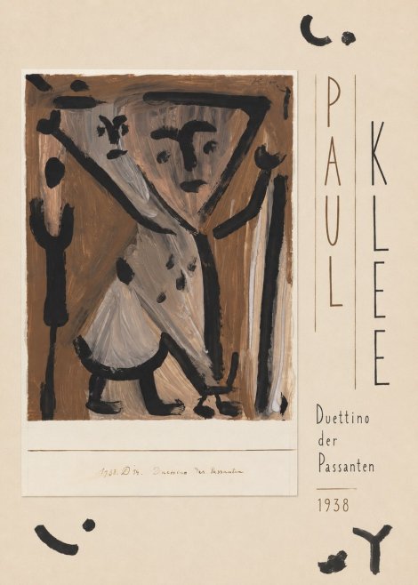 Paul Klee Duettino Der Passanten No5 - Juliste