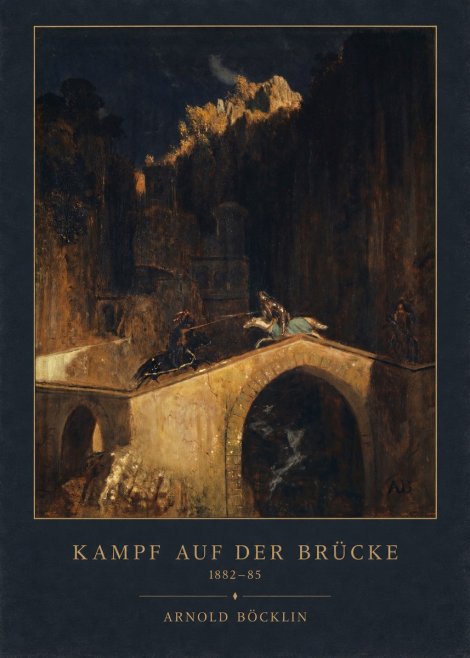 Arnold Böcklin Kampf Auf Der Brücke No3 - Juliste