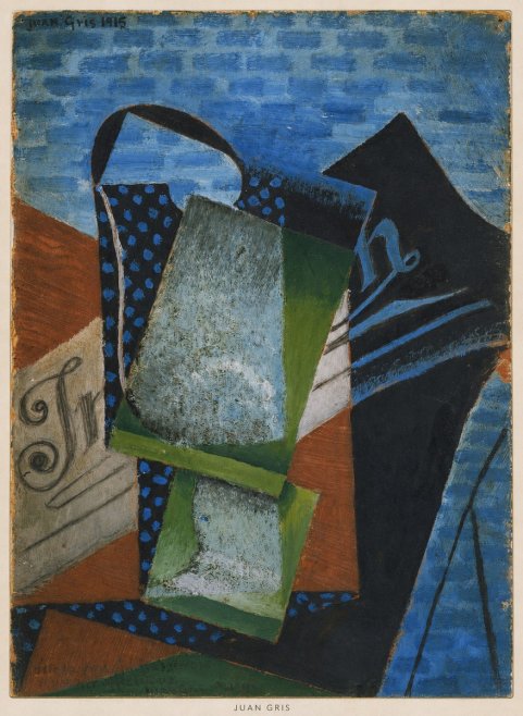 Juan Gris Still Life with Fruit Bowl and Bottle No5 - Juliste