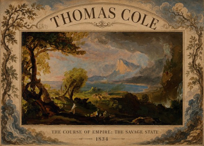 Thomas Cole The Course of Empire: the Savage State II No4 - Juliste