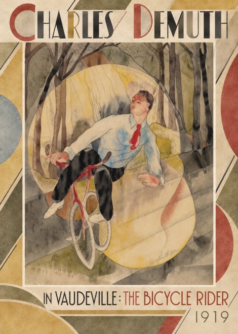 Charles Demuth In Vaudeville: the Bicycle Rider No2 - Juliste