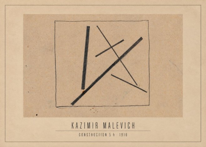 Kazimir Malevich Construction 5 H No3 - Juliste