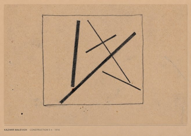 Kazimir Malevich Construction 5 H No5 - Juliste