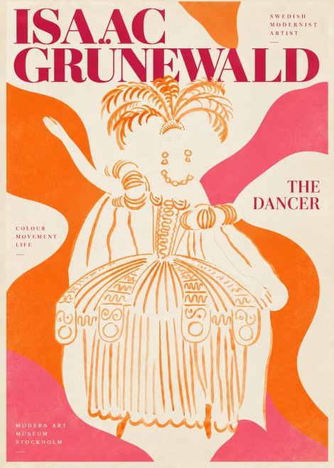 Isaac Grünewald The Dancer II No3 - Juliste