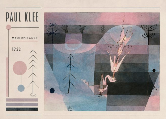 Paul Klee Mauerpflanze No2 - Juliste