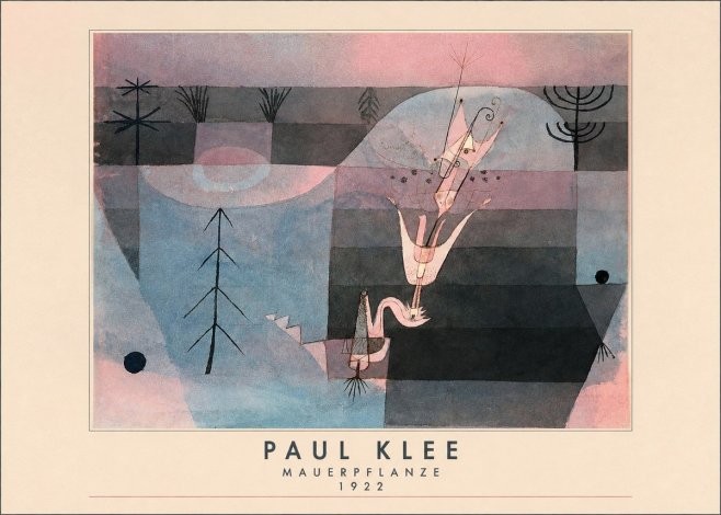 Paul Klee Mauerpflanze No3 - Juliste