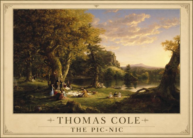 Thomas Cole The Pic-nic II No1 - Juliste