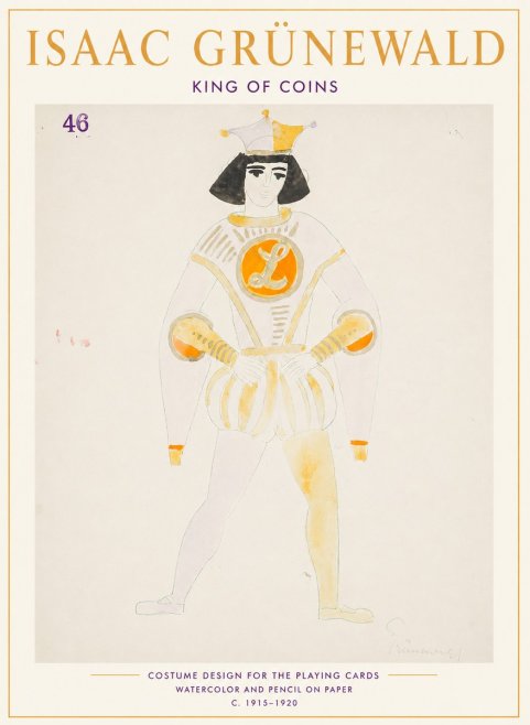 Isaac Grünewald King of Coins No1 - Juliste