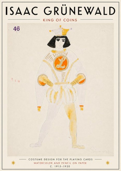 Isaac Grünewald King of Coins No6 - Juliste