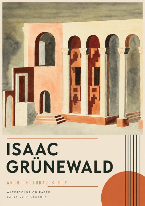 Isaac Grünewald Architectural Study II No4 - Juliste