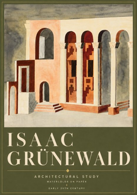 Isaac Grünewald Architectural Study II No6 - Juliste