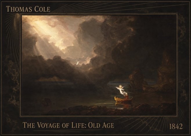 Thomas Cole The Voyage of Life: Old Age IV No2 - Juliste