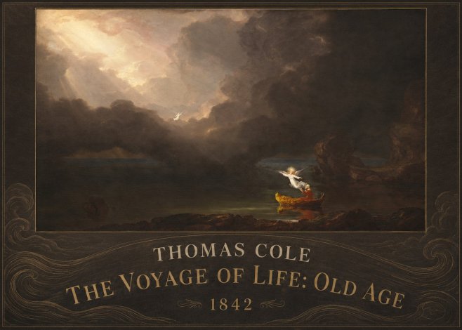 Thomas Cole The Voyage of Life: Old Age IV No4 - Juliste