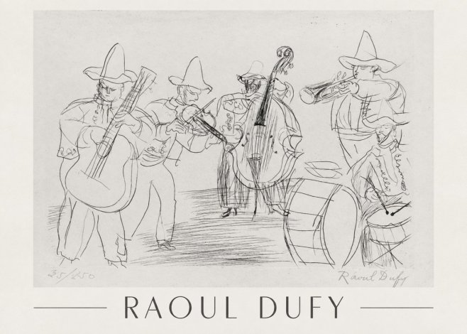 Raoul Dufy Musicians No1 - Juliste