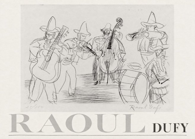 Raoul Dufy Musicians No3 - Juliste