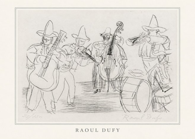 Raoul Dufy Musicians No4 - Juliste