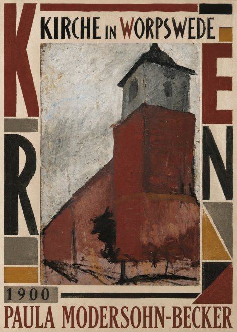 Paula Modersohn-Becker Kirche in Worpswede No5 - Juliste