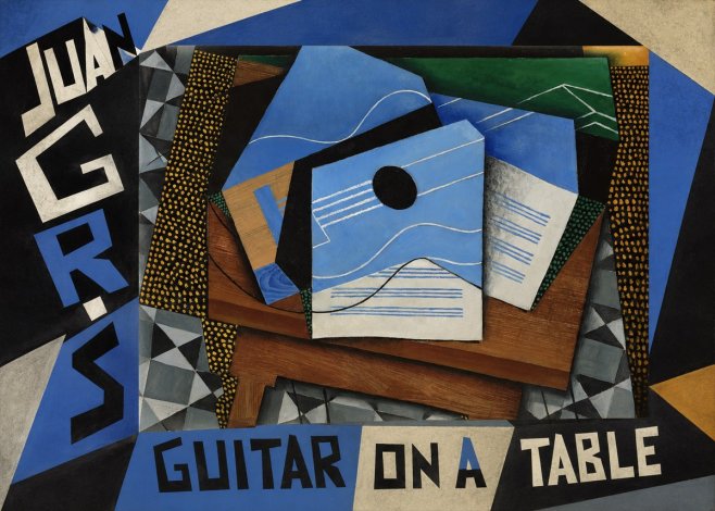 Juan Gris Guitar on a Table No5 - Juliste