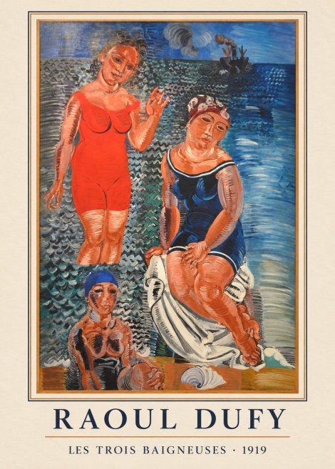 Raoul Dufy Les Trois Baigneuses No3 - Juliste