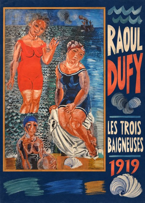 Raoul Dufy Les Trois Baigneuses No5 - Juliste