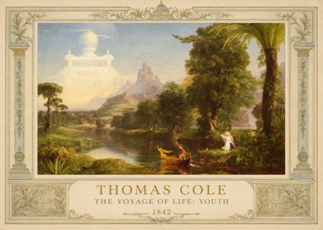 Thomas Cole The Voyage of Life: Youth III No1 - Juliste
