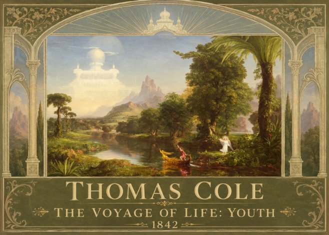 Thomas Cole The Voyage of Life: Youth III No3 - Juliste