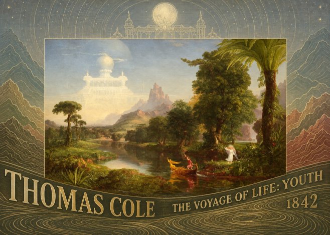 Thomas Cole The Voyage of Life: Youth III No6 - Juliste