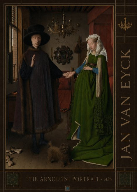 Jan van Eyck The Arnolfini Portrait VII No5 - Juliste