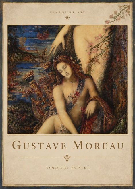Gustave Moreau Symbolist Painting No4 - Juliste