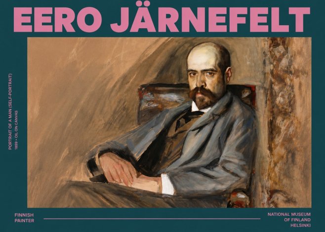 Eero Järnefelt Portrait of a Man (Self-portrait) No3 - Juliste