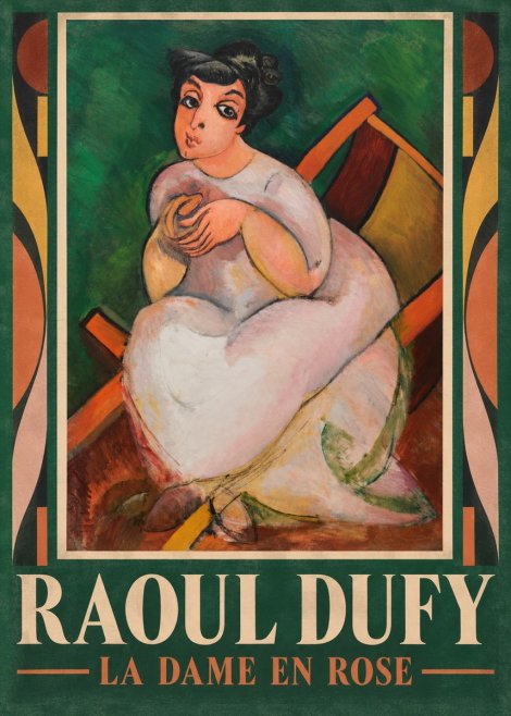 Raoul Dufy La Dame En Rose No1 - Juliste