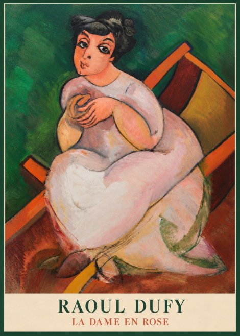 Raoul Dufy La Dame En Rose No4 - Juliste