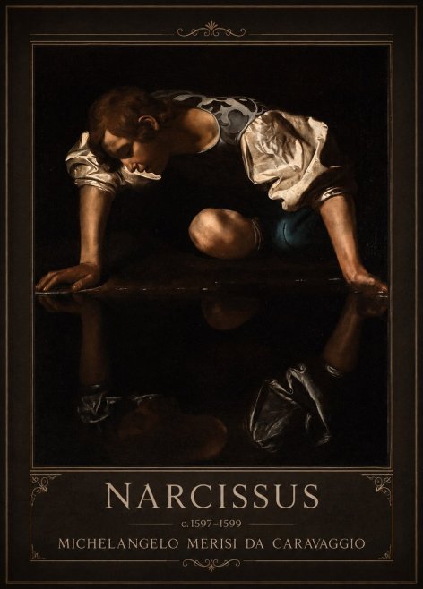 Michelangelo Merisi da Caravaggio Narcissus II No1 - Juliste