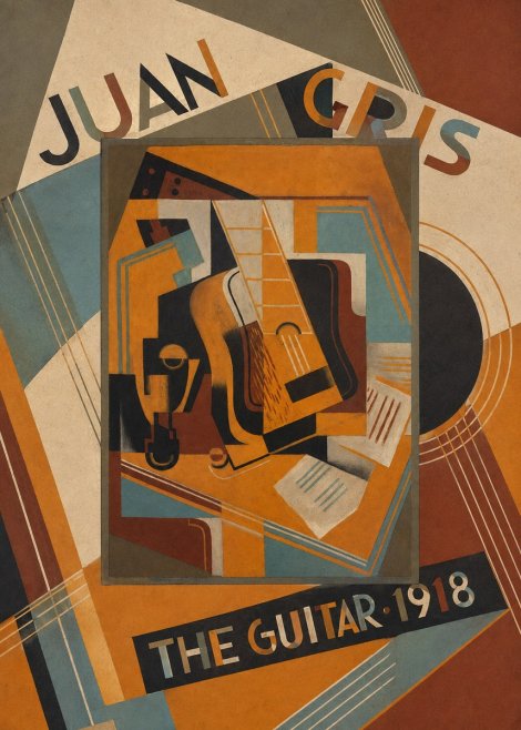 Juan Gris The Guitar No6 - Juliste