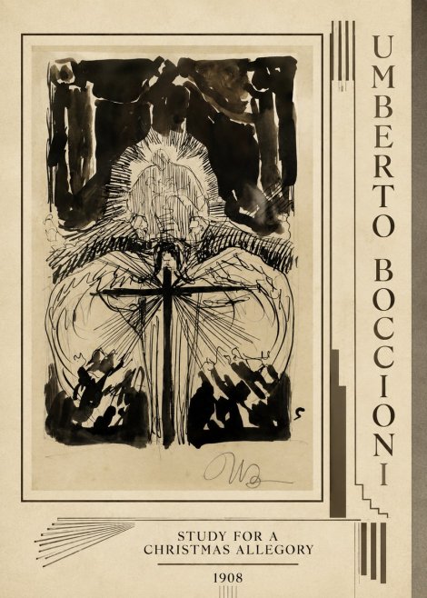 Umberto Boccioni Study for a Christmas Allegory No4 - Juliste