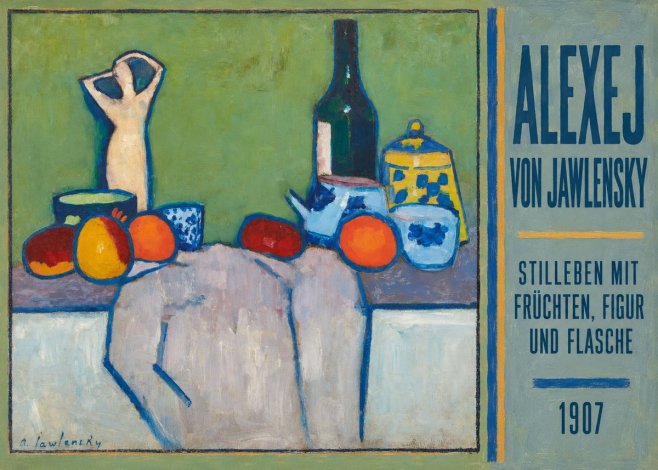 Alexej von Jawlensky Stilleben Mit Früchten, Figur Und Flasche 1907 No5 - Juliste