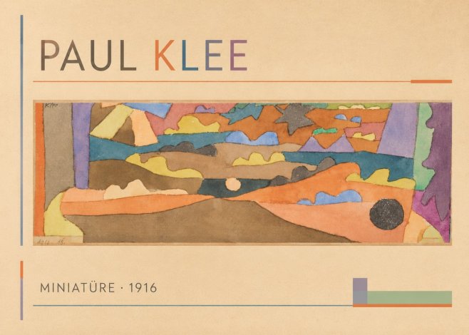 Paul Klee Miniatüre · 1916 No1 - Juliste