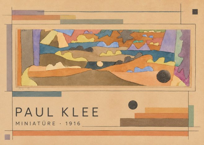 Paul Klee Miniatüre · 1916 No2 - Juliste